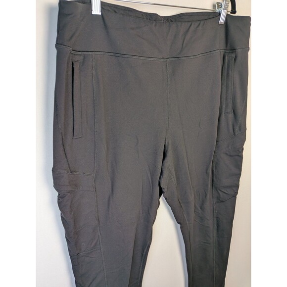 Duluth Trading Pants Women's Sz XL NoGA Namastash Slim Cargo Black Pull-On UPF - Picture 2 of 12